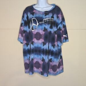 Puma Formula 1 Mercedes Petronas Tie Dye Tee Shirt